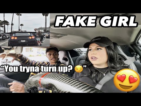 HOT GIRL PICKS UP GUYS IN A GTR PART 4