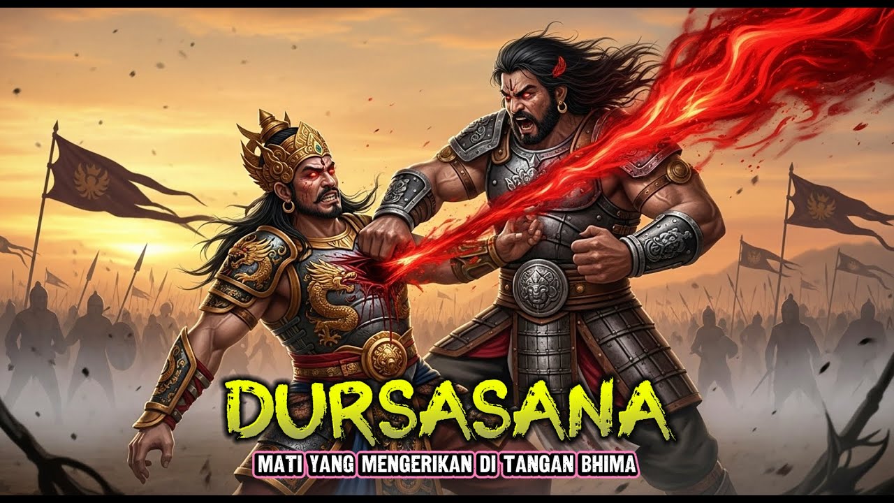 DURSASANA | SAUDARA KAURAVA YANG MENGHINA DRAUPADI DAN MATI SECARA MENGERIKAN DI TANGAN BHIMA