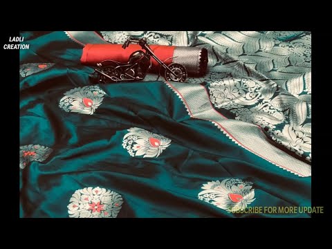 LADLI CREATION || Soft Kesari Silk Saree||  Banarsi Silk || Silver zari + MINA WORK||Party, Wedding|