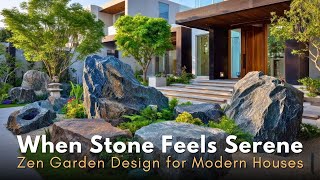 Zen Meets Luxury: Timeless Japanese Stone Art Gardens for Elegant Modern Houses