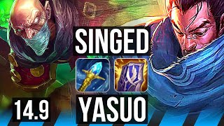 SINGED vs YASUO (MID) | 1500+ games, 8/4/18 | KR Master | 14.9