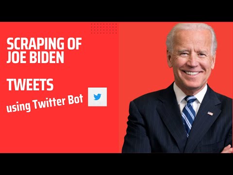 Scraping of Joe Biden Tweets using Twitter Scraping Bot | Python project - ChatGPT 4