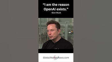 Elon Musk: I am the reason OpenAI exists.