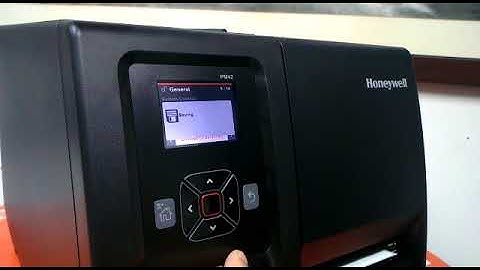 Honeywell PM42 Printer LCD display Tutorial of Language of Display