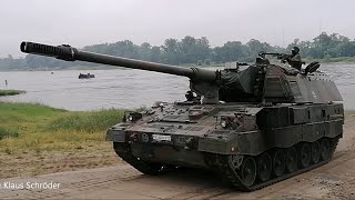 Gewässerübergang PzH 2000 ArtBtl 295- Elbe bei Storkau