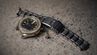 Restoration of Ruined Modern Seiko Diver Watch