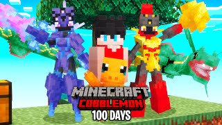 I Spent 100 Days in POKÉMON SKYBLOCK in Minecraft (Minecraft Cobblemon)