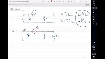 Y Parameters - Admittance Parameters