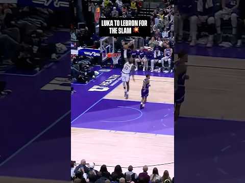 Luka to LeBron for the One-Hand SLAM