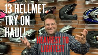 13 Popluar Adventure Helmets - Try on Haul - For Dual Sport and ADV Motorcycles
