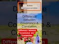 Difference Covariance & Correlation #research #statistics #covariance #correlation