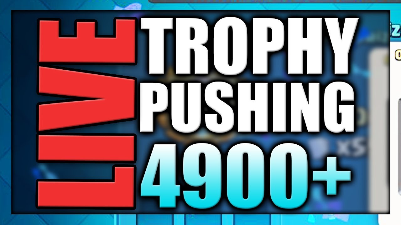 TROPHY PUSHING 4900+ Trophies in Clash Royale | Clash Royale Live Stream
