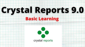 Crystal Report 9.0 "Basic Learning" |Mansoor Anwar | (Urdu / Hindi)