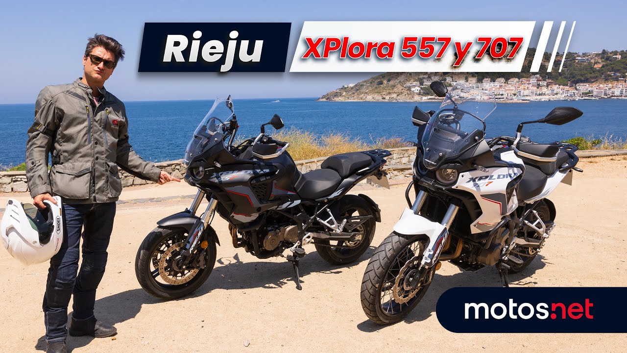 🧐 Rieju Xplora 557 y 707 2025 / Subiendo de nivel / Review 4K / Presentación / motos.net