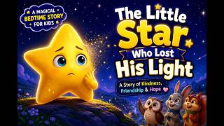 The Little Star Who Lost His Light 🌟 | Bedtime Story for Kids | Magical Adventure | Moral Story