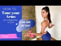 How to tone up your arms in 5 minutes a day  lose arm fat fast