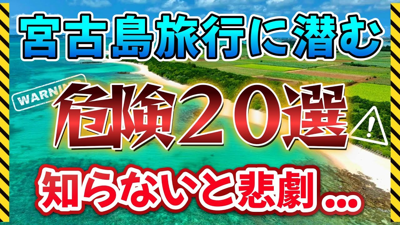 【行く前に必見】宮古島旅行で直面する危険まとめ！悲劇を回避