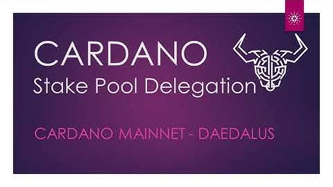 Cardano Mainnet - How to delegate your ADA to a stake pool in Daedalus