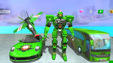 Robot Ordu Otobüsü Oyunu #1 - Prime Multiple Army Bus Robot Car Transformation - Android Gameplay