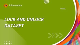 How to lock and unlock dataset