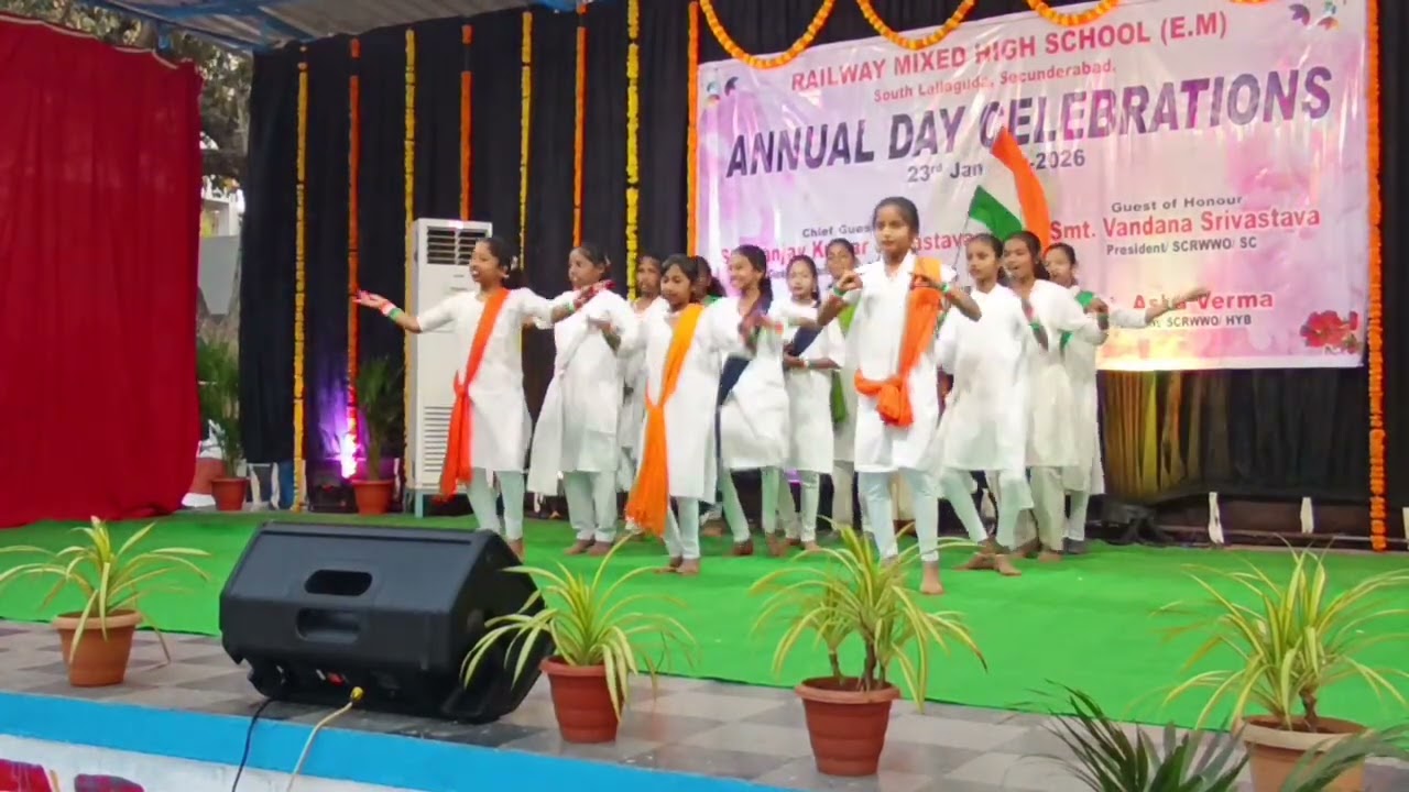 RAILWAY MIXED HIGH SCHOOL SECUNDERABAD ANNUAL DAY 24-01-2025 I LOVE INDIA SONG