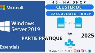 46- Formation Complète Windows Server 2019 Haute Disponibilite Dhcp Partie Pratique 22 Dade Academy