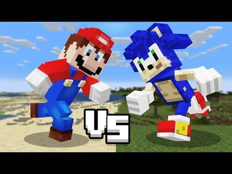 I remade Mario vs Sonic in Minecraft