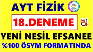 Ayt Fi̇zi̇k Deneme Çözümü-18 Pdf Bu Sorular Ayt De Geli̇r