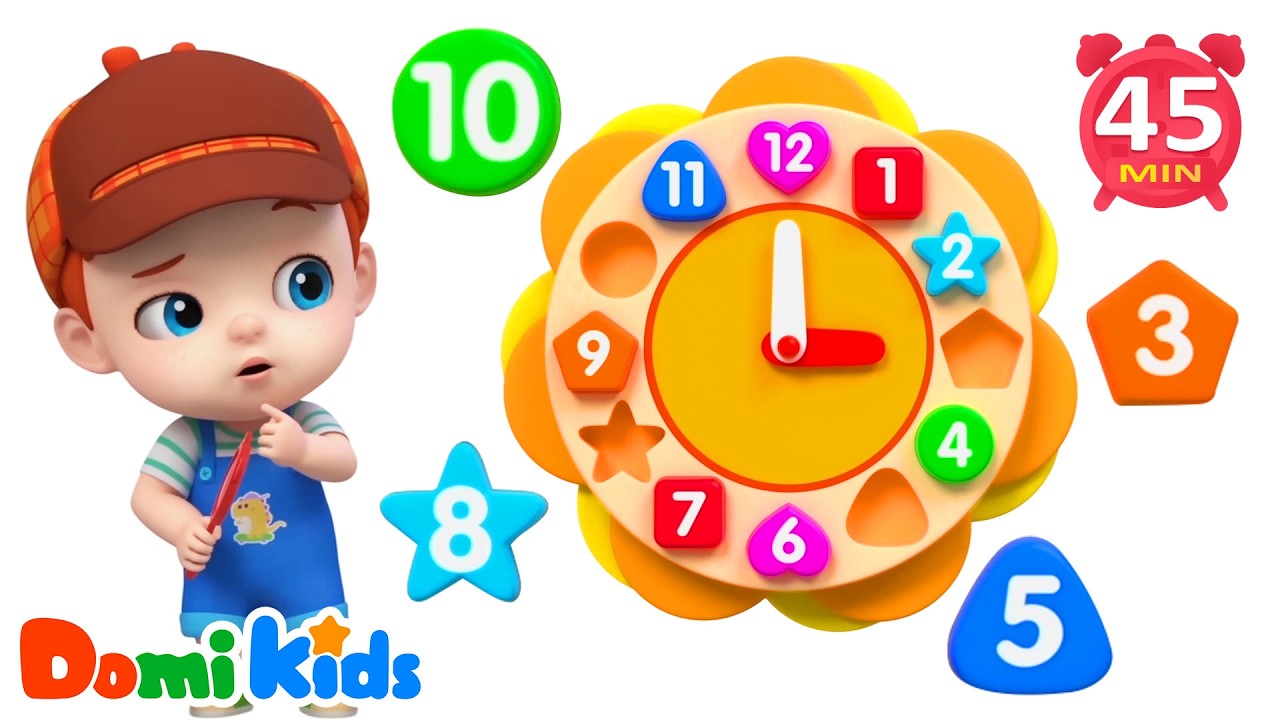 數字鐘錶 ⏰🔢｜數字認知兒歌｜時間啟蒙必看｜幼兒早教動畫｜高人氣兒歌合集｜多米益智