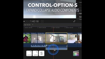 Final Cut Pro Shortcut | Control-Option-S | Expand/Collapse Audio Components