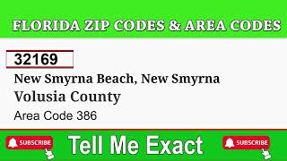 New Smyrna Beach ZIP Code and Area Code