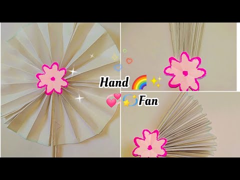 How To Make paper Hand fan 💞✨ | Paper craft | #trending #viral #papercraft #handfandesign #like