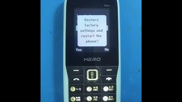 Lava Hero Glow Restore factory Setting