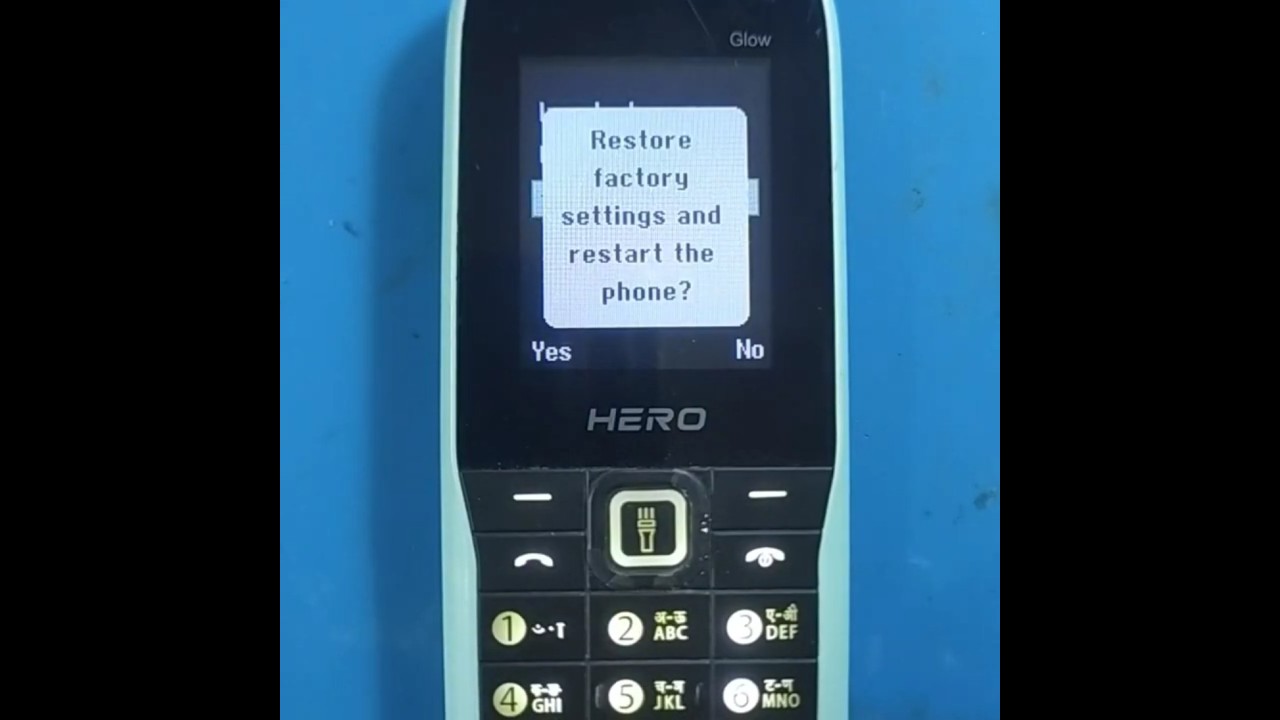 Lava Hero Glow Restore factory Setting