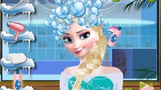 겨울왕국의 엘사 뷰티 살롱 게임 헤어스타일 바꿔주기Play Elsa Beauty Salon game screenshot 4