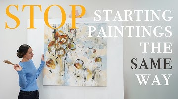 My Most Unconventional Abstract Painting Start Yet