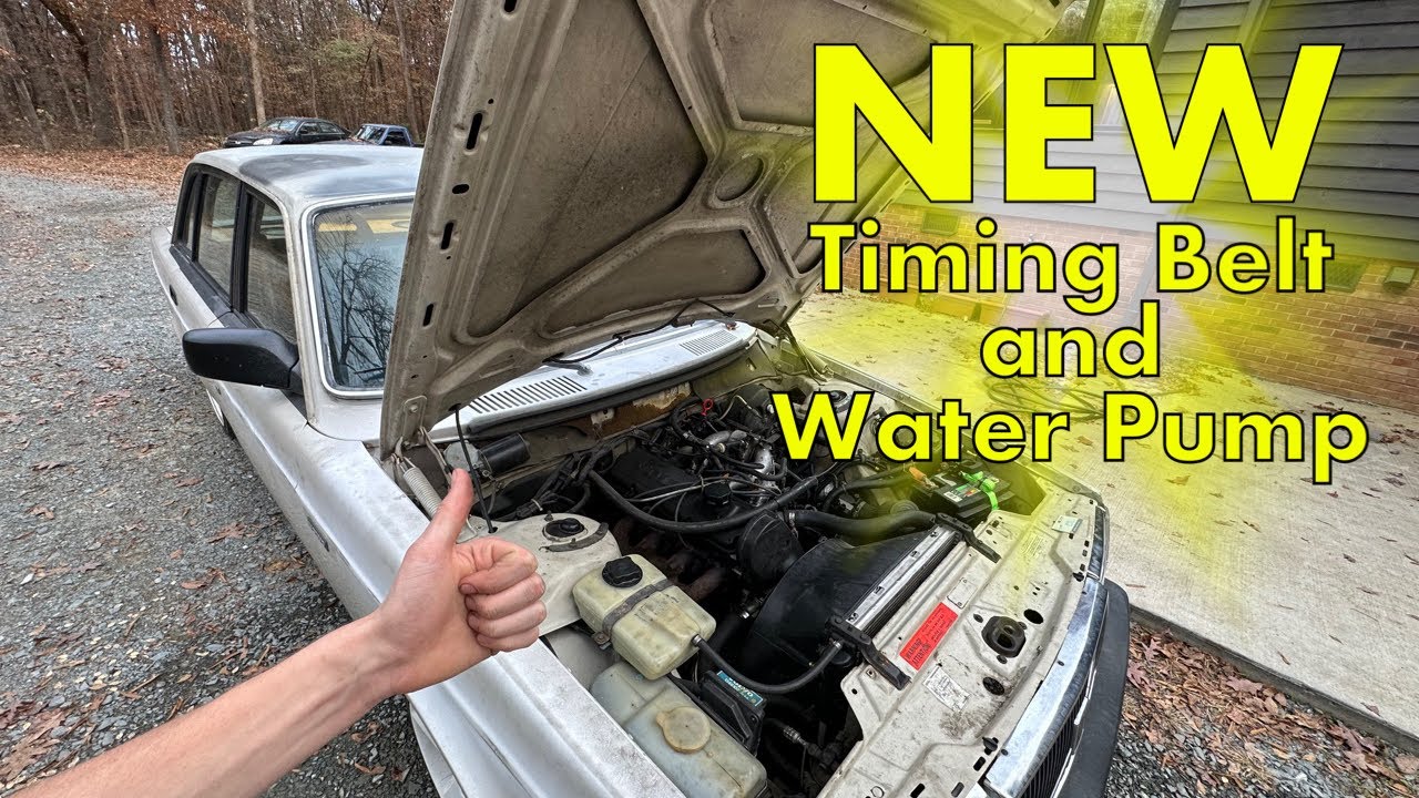 How to install water pump and timing belt on Volvo 240!