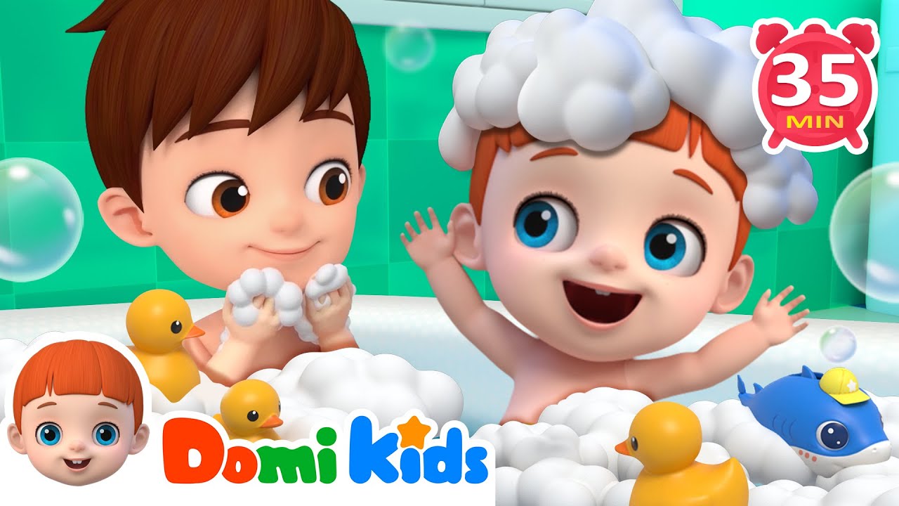 安全洗澡歌 + 更多兒歌🎵 | 人氣兒歌 🚿 | 連續播放 | 人氣兒歌 | TOP兒歌 | 寶貝多米