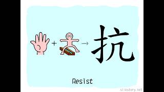 The Story of Chinese Character: 抗