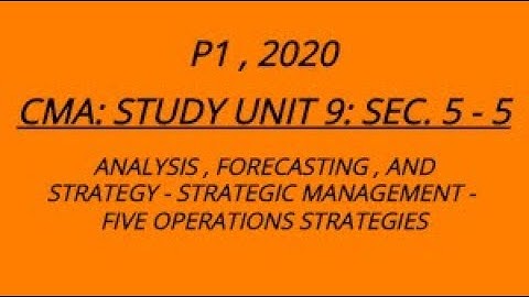 CMA: Unit 9: Sec. 5-5 2020