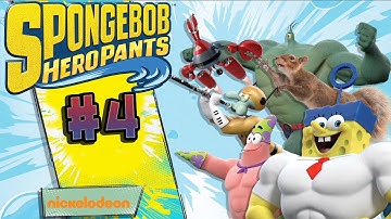 SpongeBob HeroPants - Walkthrough - Part 4 - Level 4 [HD]