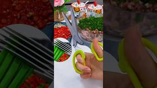 👉 Multi-Functional Kitchen Scissors ✂️ | 5 Layer Herb Cutter &amp; Vegetable Slicer | Stainless Cookinn