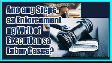 Step-by-Step ng Execution Process sa NLRC case