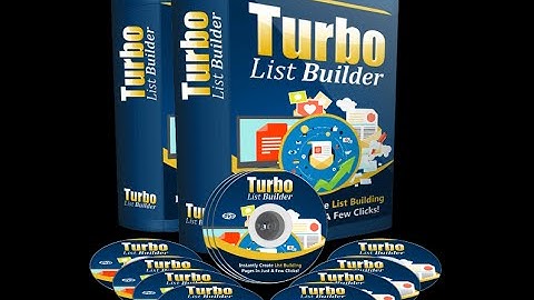 Turbo List Builder Sales Video