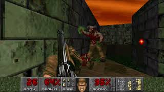 Ultimate Doom Pistol Starts E4M1 "Hell Beneath" UV 100% Kills and Secrets