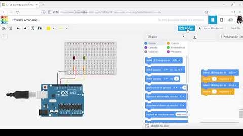 Practica de Encendido y Apagado Alternativo de Dos Led.