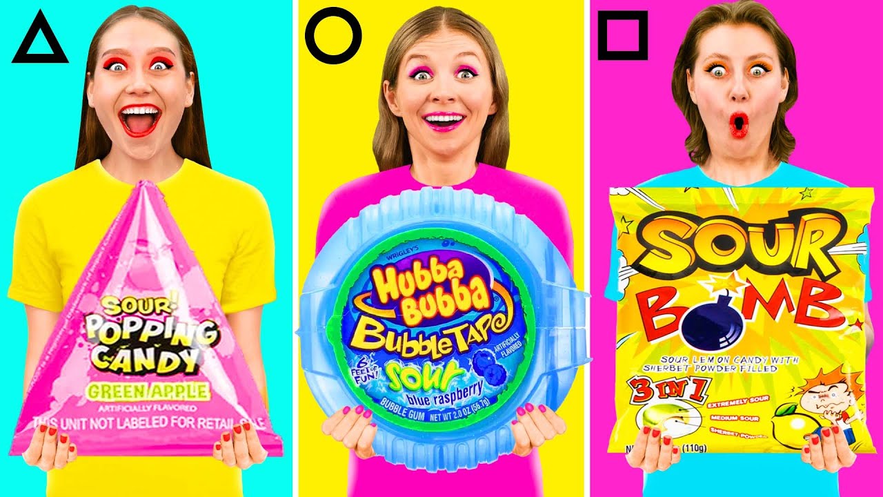 Desafío Formas Geométricas Alimentos | Trucos Divertidos de Comida PaRaRa Challenge