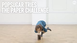 Can you pick up a folded piece of paper with your mouth, and only one
leg on the ground? our staff put it to test. how low go? popsugar
fitness o...