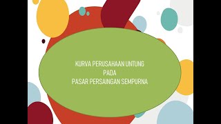 Kurva Perusahaan Untung di Pasar Persaingan Sempurna