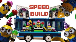 Lego Minions Music Party Bus 75581 Speed Build